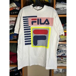 Vintage 90s FILA Logo Single Stitch Tee
